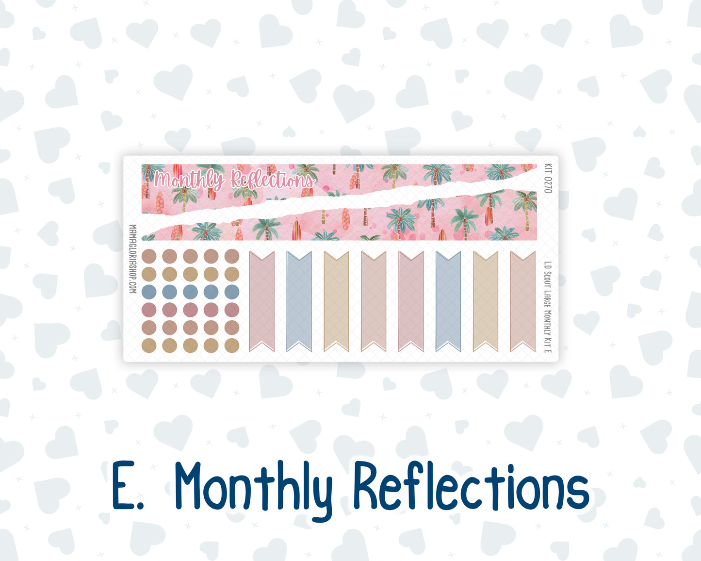 Kit 0270 - Laurel Denise The Scout Planner Large - Monthly Kit - June - Beachside Bliss