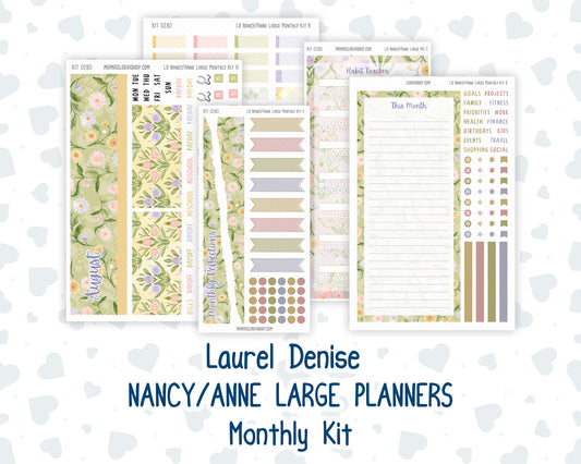 Kit 0280 - Laurel Denise Nancy/Anne Large - Monthly Kit - Half Past Six In August
