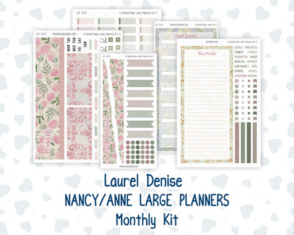Kit 0257 - Laurel Denise Nancy/Anne Large - Monthly Kit - March - Blush Garden