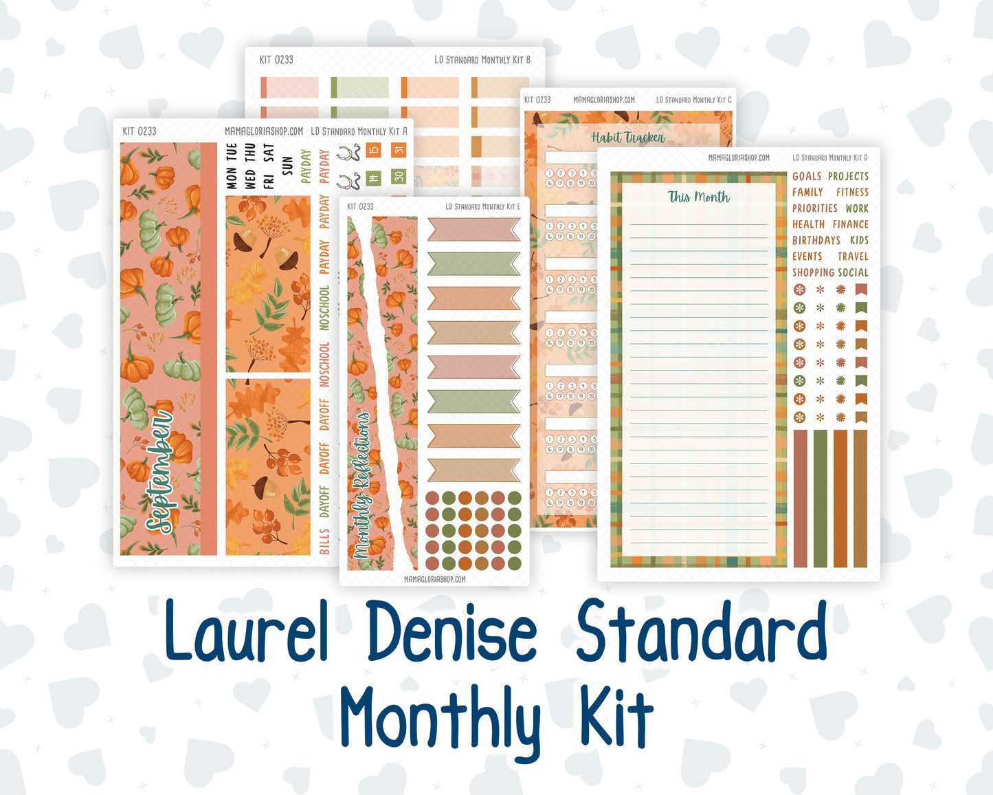 Kit 0233 - Laurel Denise Standard - Monthly Kit - September - Cinnamon Days