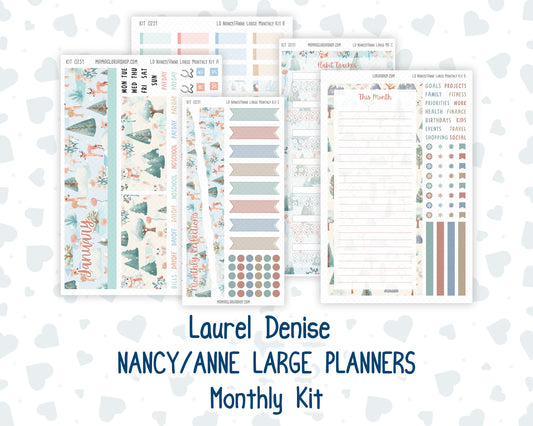 Kit 0251 - Laurel Denise Nancy/Anne Large - Monthly Kit - January - Pine & Paws