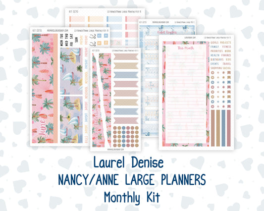 Kit 0270 - Laurel Denise Nancy/Anne Large - Monthly Kit - June - Beachside Bliss