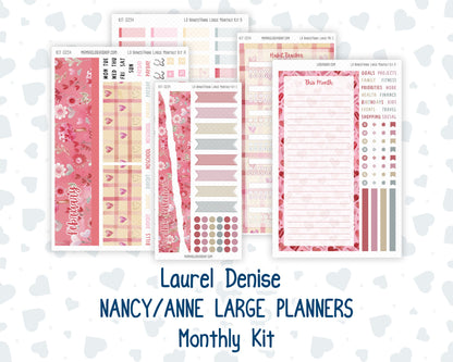 Kit 0254 - Laurel Denise Nancy/Anne Large - Monthly Kit - February - Valentine Village