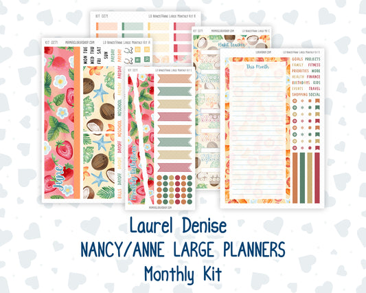 Kit 0271 - Laurel Denise Nancy/Anne Large - Monthly Kit - June - Strawberry Shore