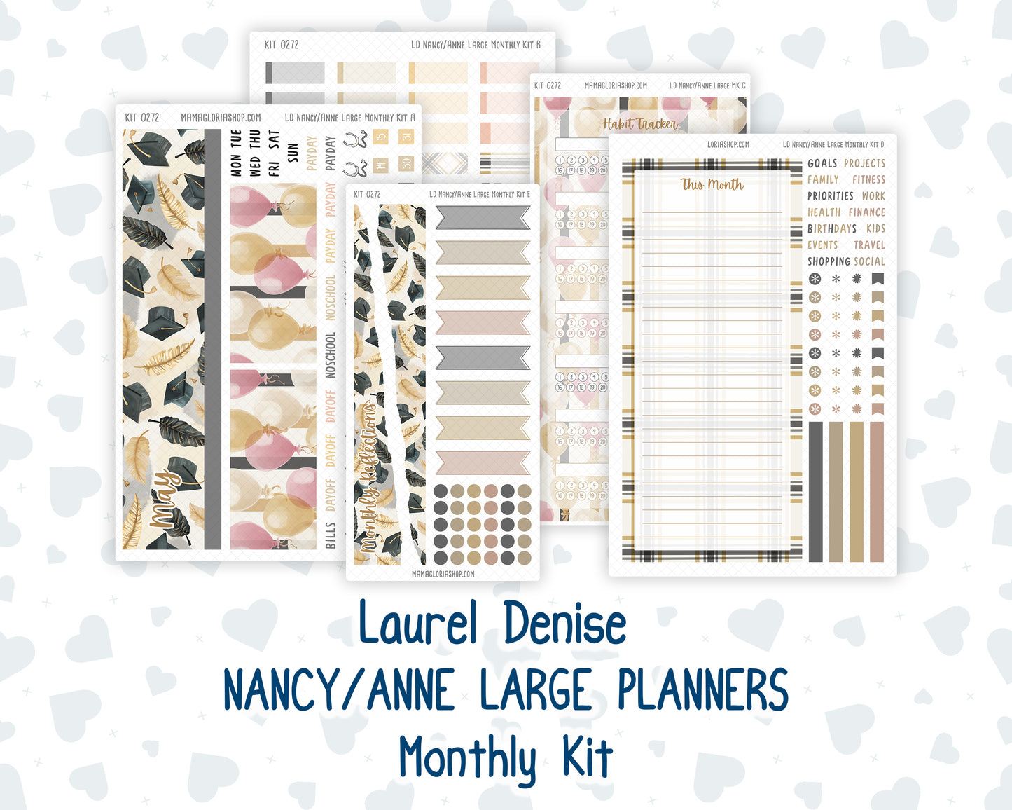 Kit 0272 - Laurel Denise Nancy/Anne Large - Monthly Kit - May - Graduation