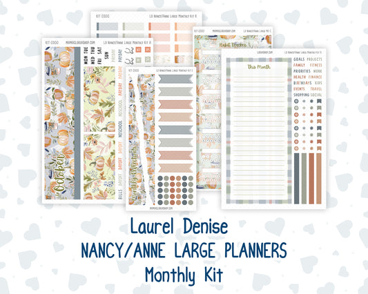Kit 0300 - Laurel Denise Nancy/Anne Large - Monthly Kit - October - Autumn Stroll