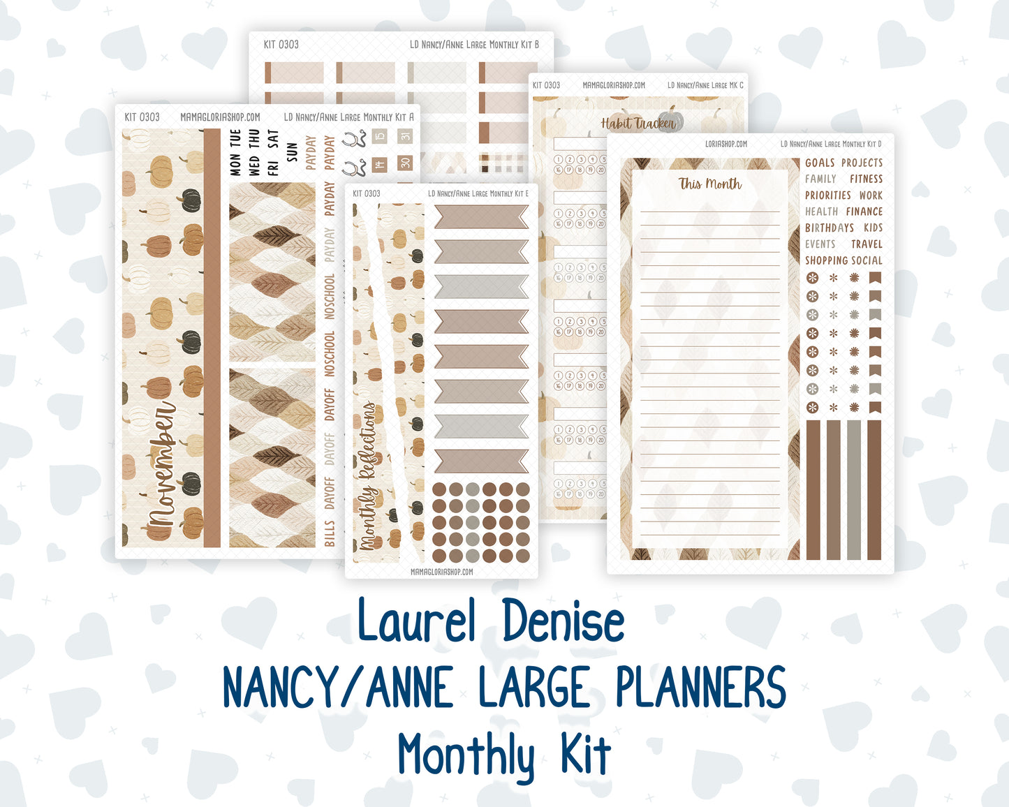 Kit 0303 - Laurel Denise Nancy/Anne Large - Monthly Kit - November - Into The Woods