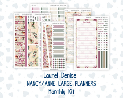 Kit 0307 - Laurel Denise Nancy/Anne Large - Monthly Kit - December - Velvet Hearth