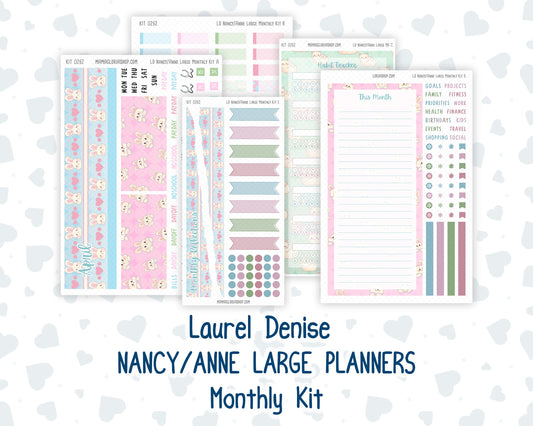 Kit 0262 - Laurel Denise Nancy/Anne Large - Monthly Kit - April  - Spring Puffs