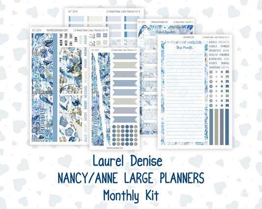Kit 0249 - Laurel Denise Nancy/Anne Large - Monthly Kit - January - Icy Lace