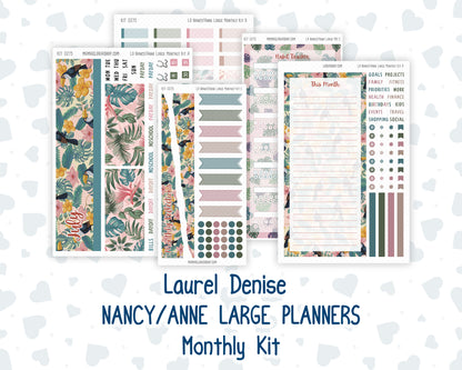 Kit 0275 - Laurel Denise Nancy/Anne Large - Monthly Kit - July - Tropical Safari Blush