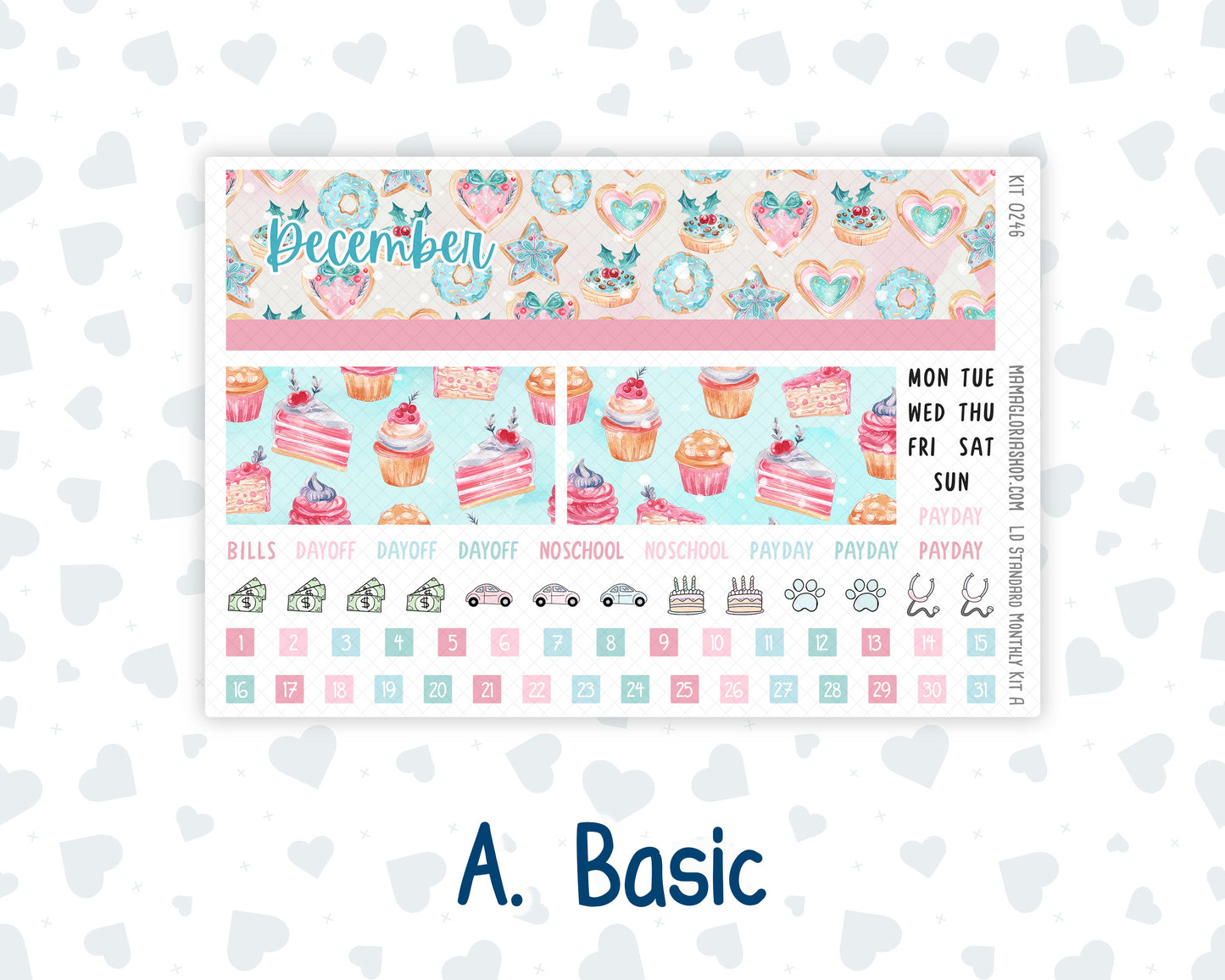 Kit 0246 - Laurel Denise Standard - Monthly Kit - December - Gingerbread Sweets