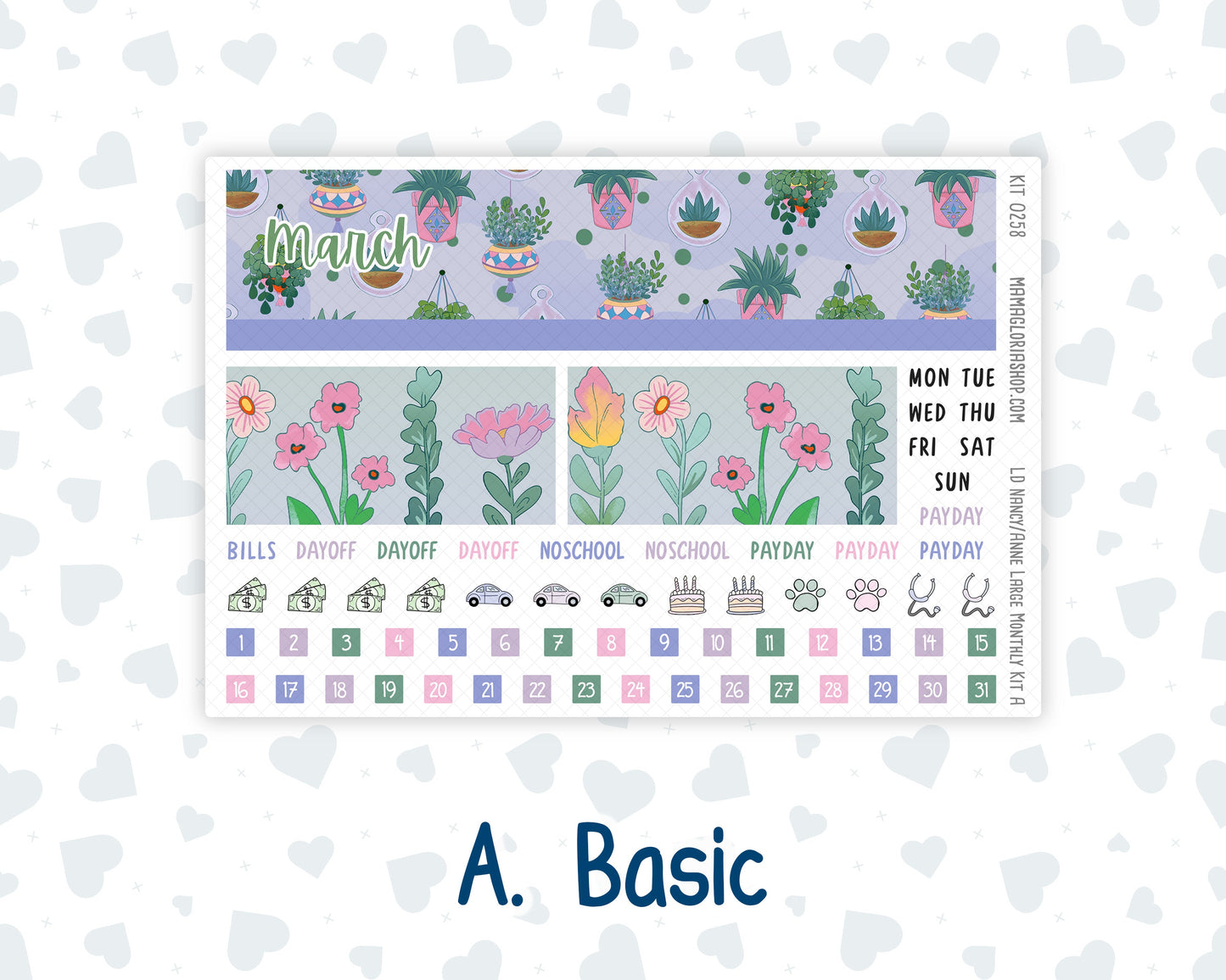 Kit 0258 - Laurel Denise Nancy/Anne Large - Monthly Kit - March - Plant Therapy