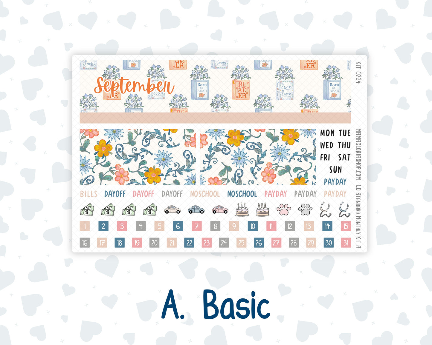Kit 0234 - Laurel Denise Standard - Monthly Kit - September - REF - Kit 0234 – Reader’s Escape - September