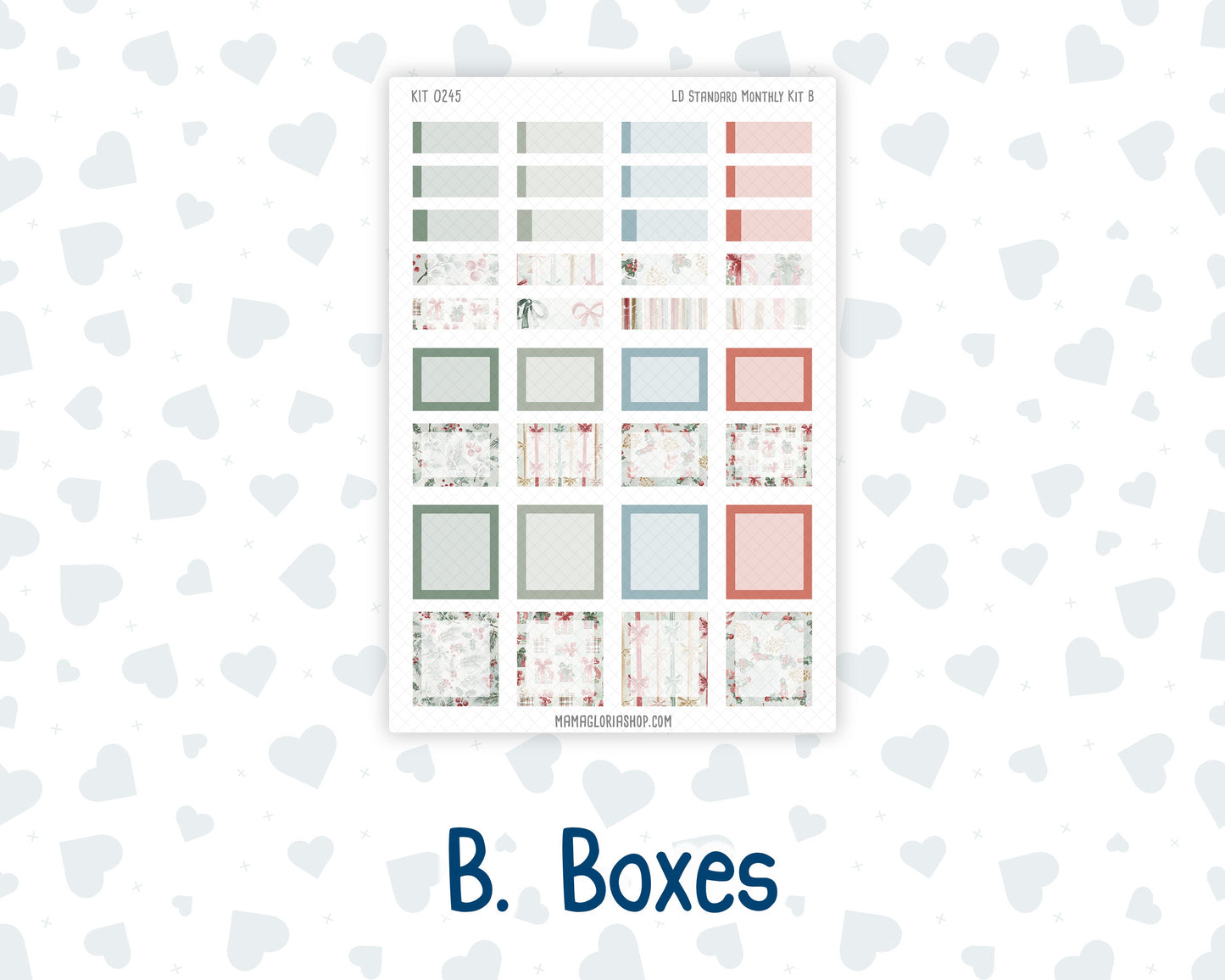 Kit 0245 - Laurel Denise Standard - Monthly Kit - December - Vintage Christmas