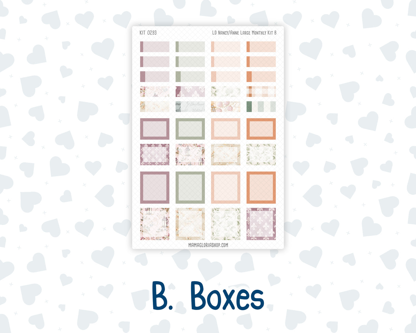 Kit 0293 - Laurel Denise Nancy/Anne Large - Monthly Kit - September - Fleur de Provence