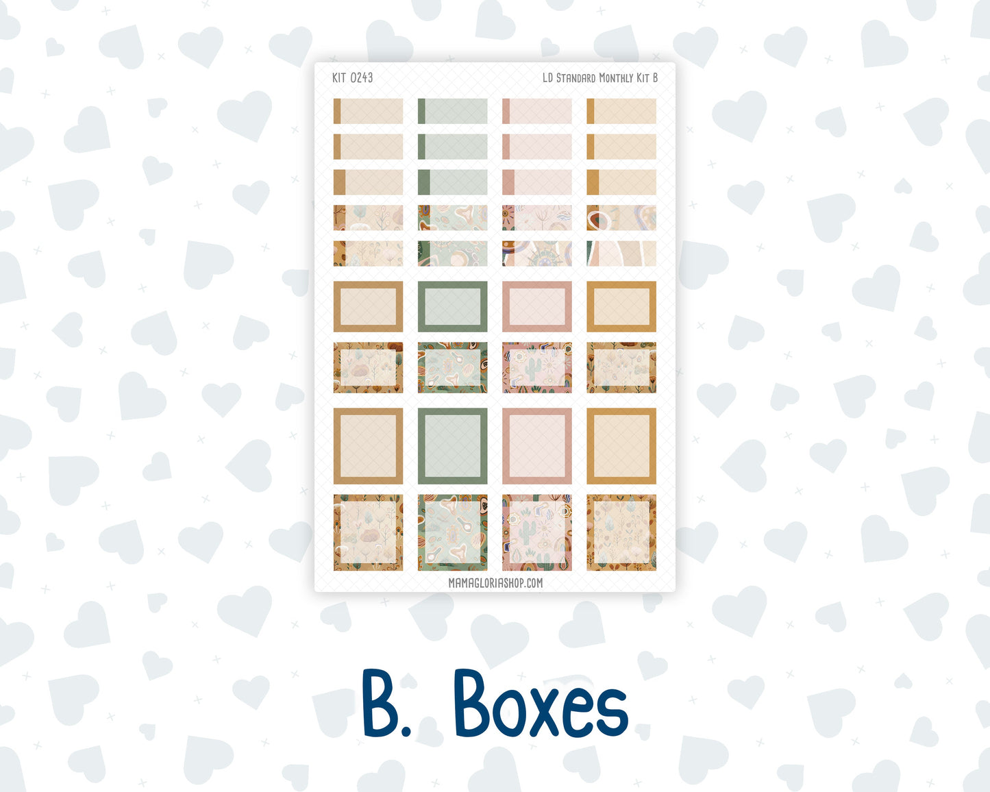 Kit 0243 - Laurel Denise Standard - Monthly Kit - November - Boho Autumn