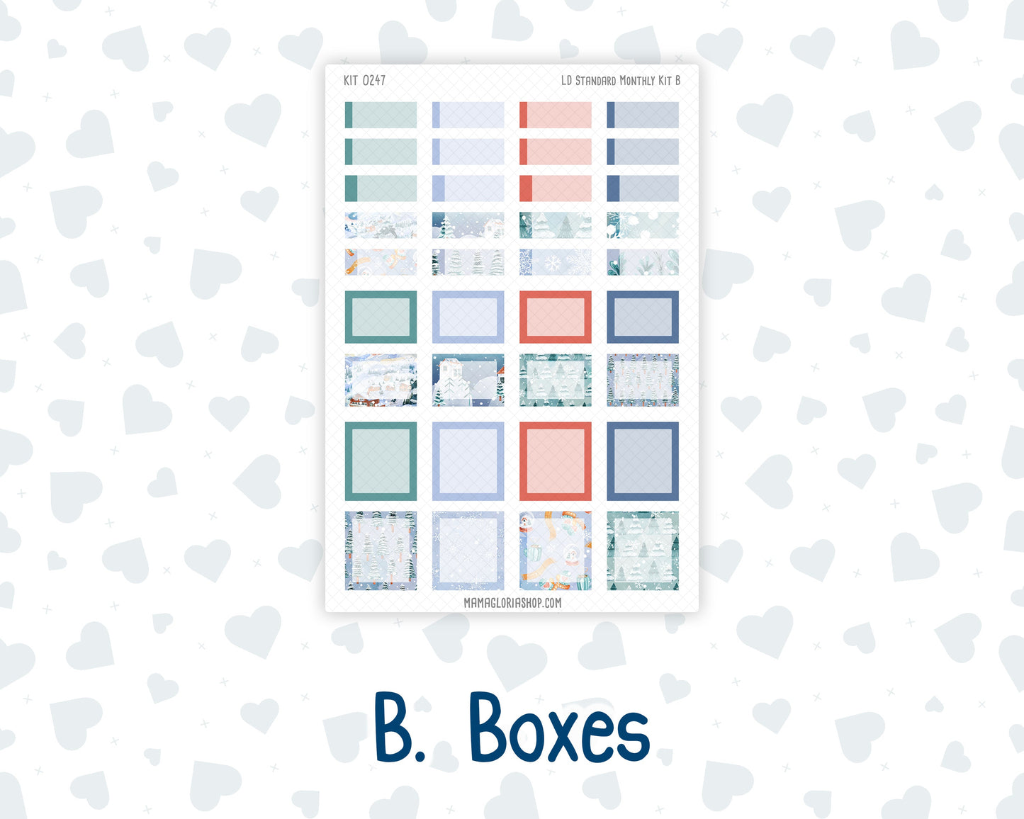 Kit 0247 - Laurel Denise Standard - Monthly Kit - December - Snow Day Adventures