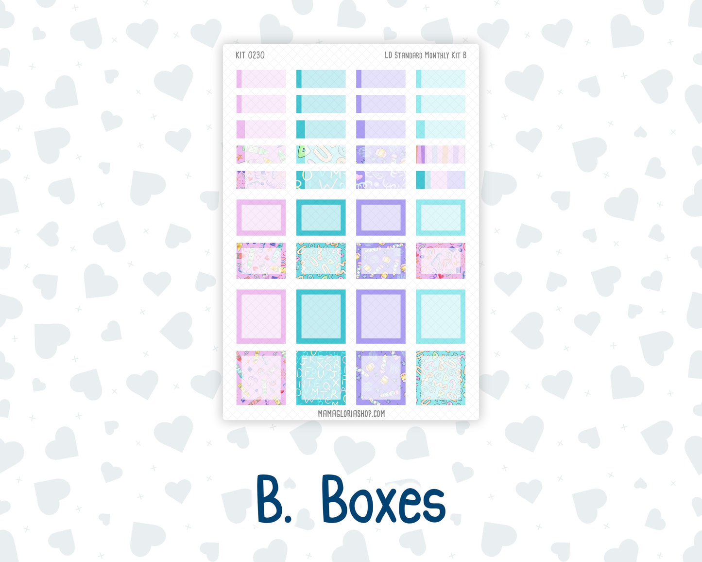 Kit 0230 - Laurel Denise Standard - Monthly Kit - August - School Daze