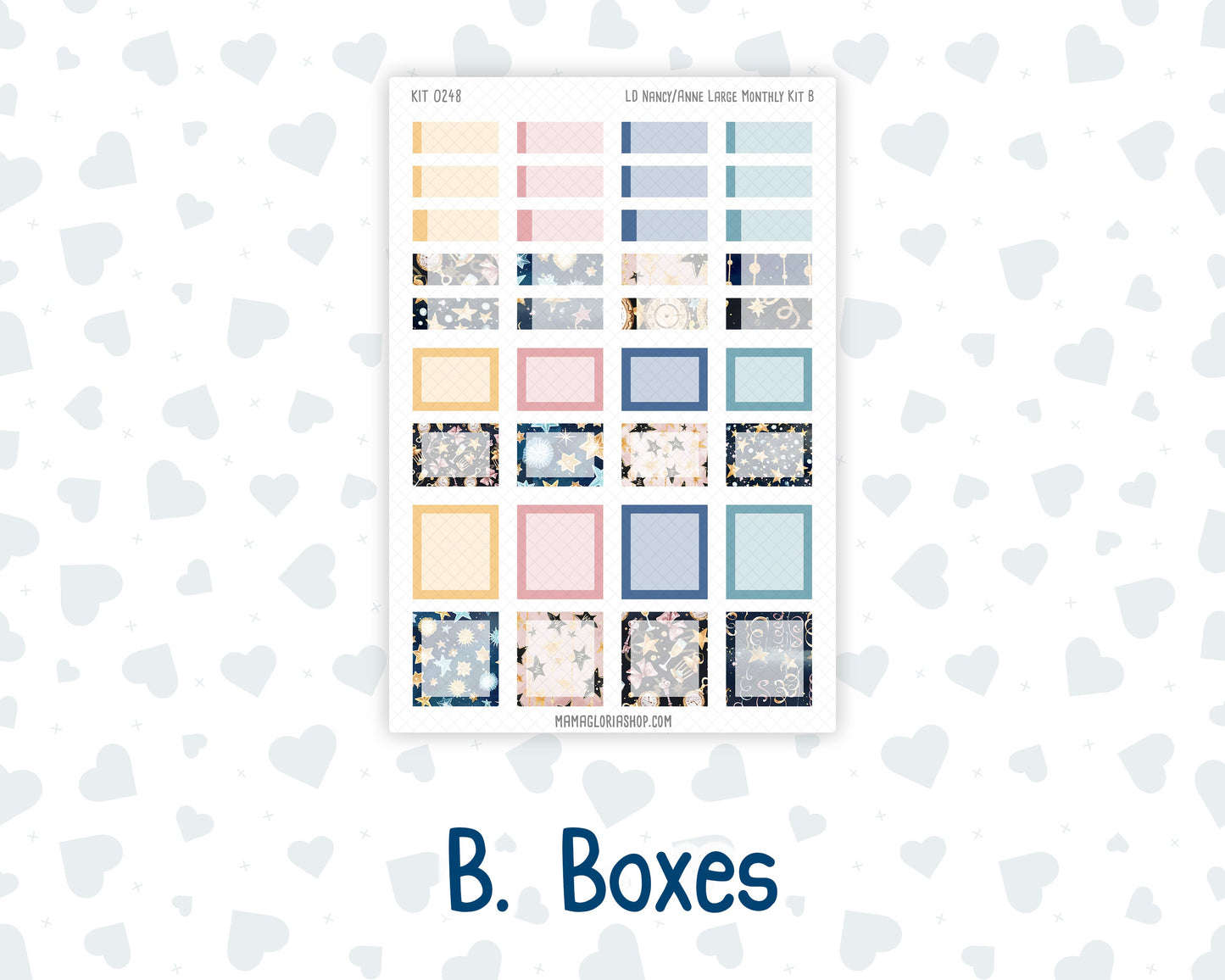 Kit 0248 - Laurel Denise Nancy/Anne Large - Monthly Kit - January - Midnight Countdown