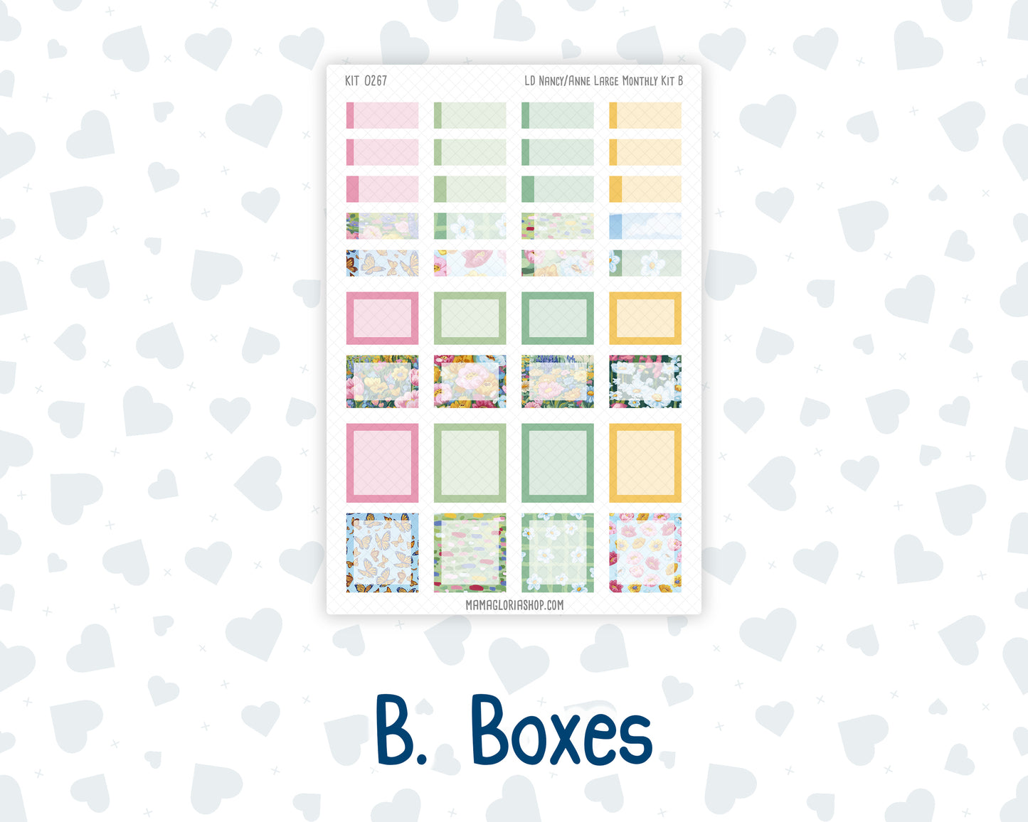 Kit 0267 - Laurel Denise Nancy/Anne Large - Monthly Kit - May - Flowers For Mama