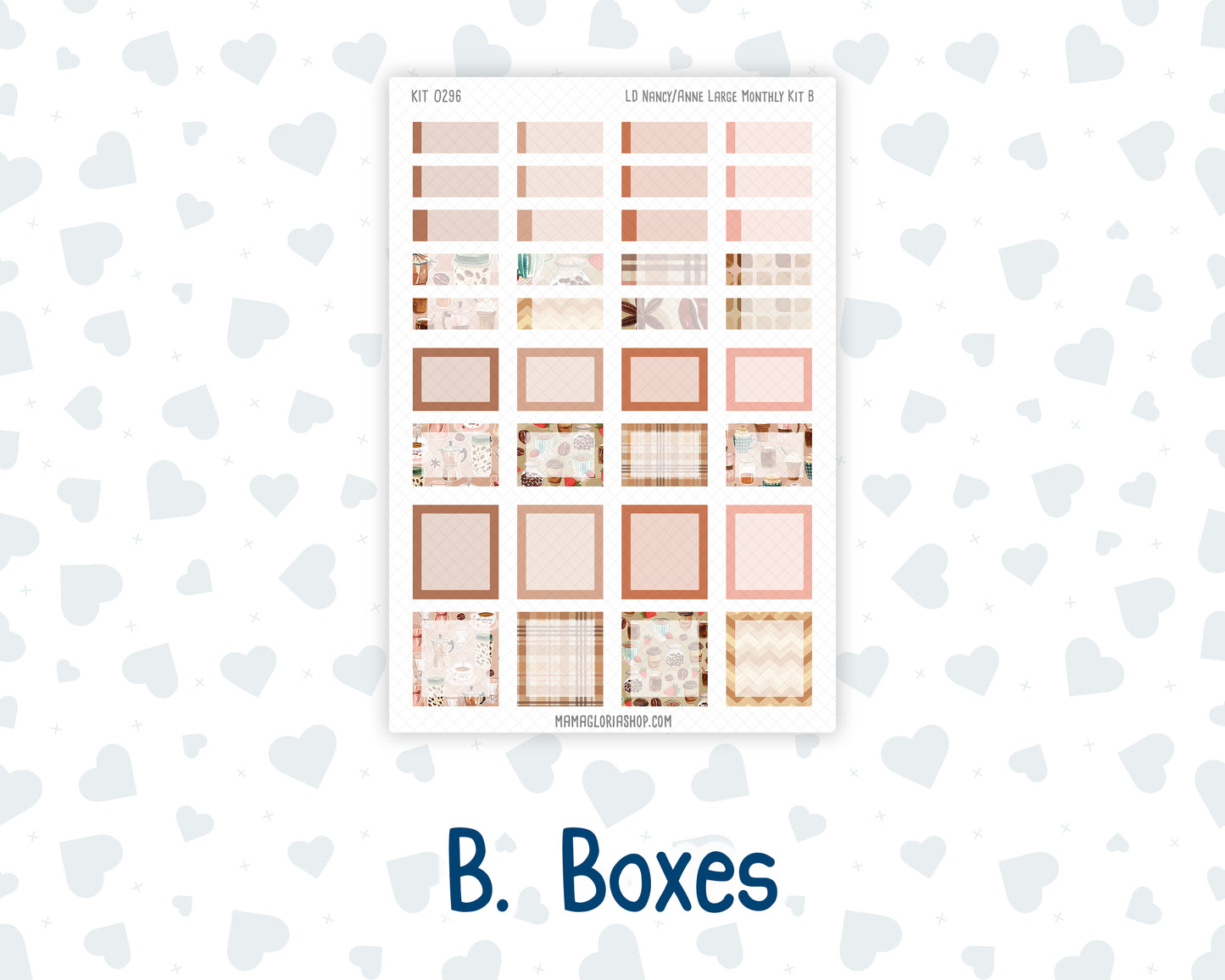 Kit 0296 - Laurel Denise Nancy/Anne Large - Monthly Kit - September - Coffee Break