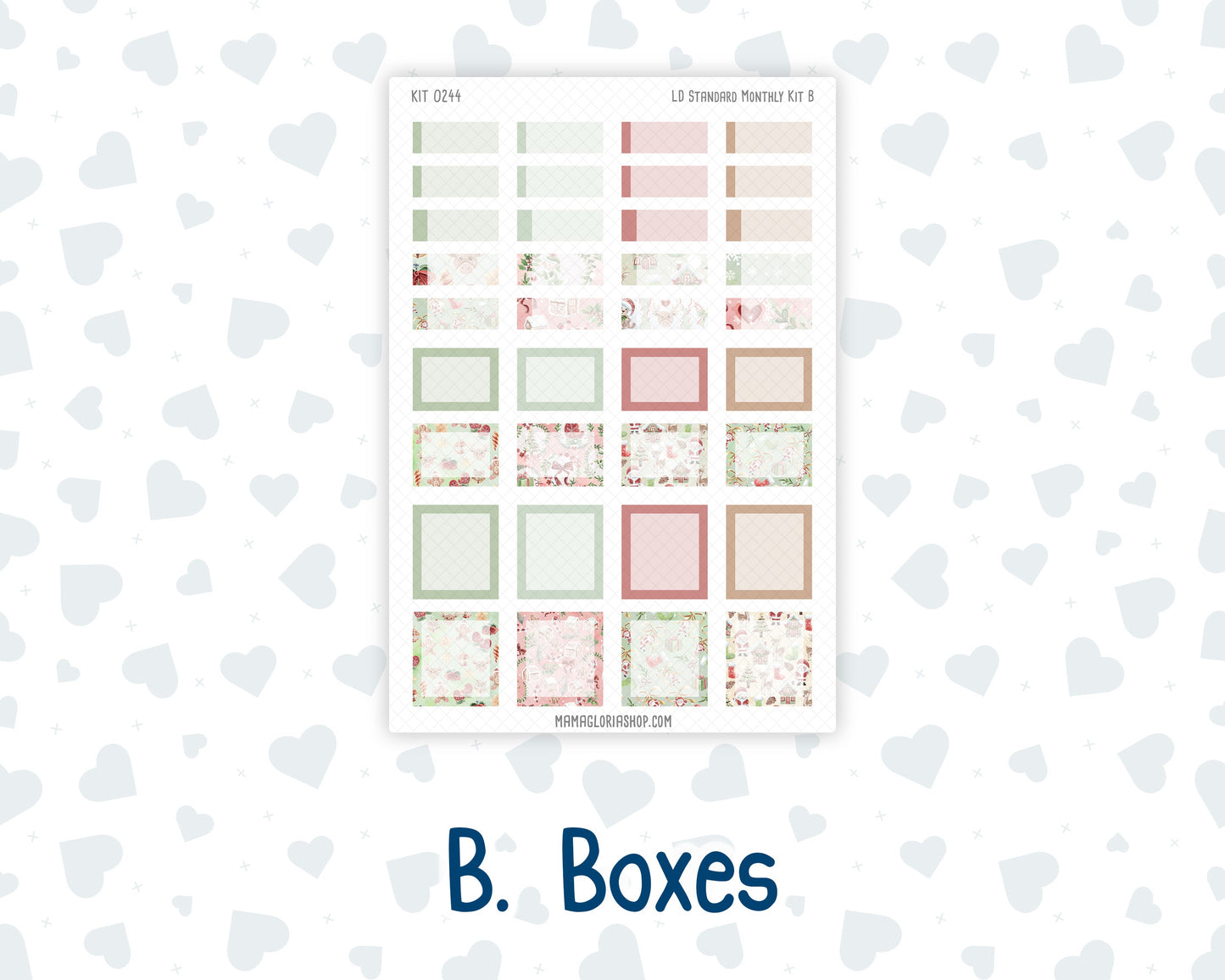 Kit 0244 - Laurel Denise Standard - Monthly Kit - December - Santas Village