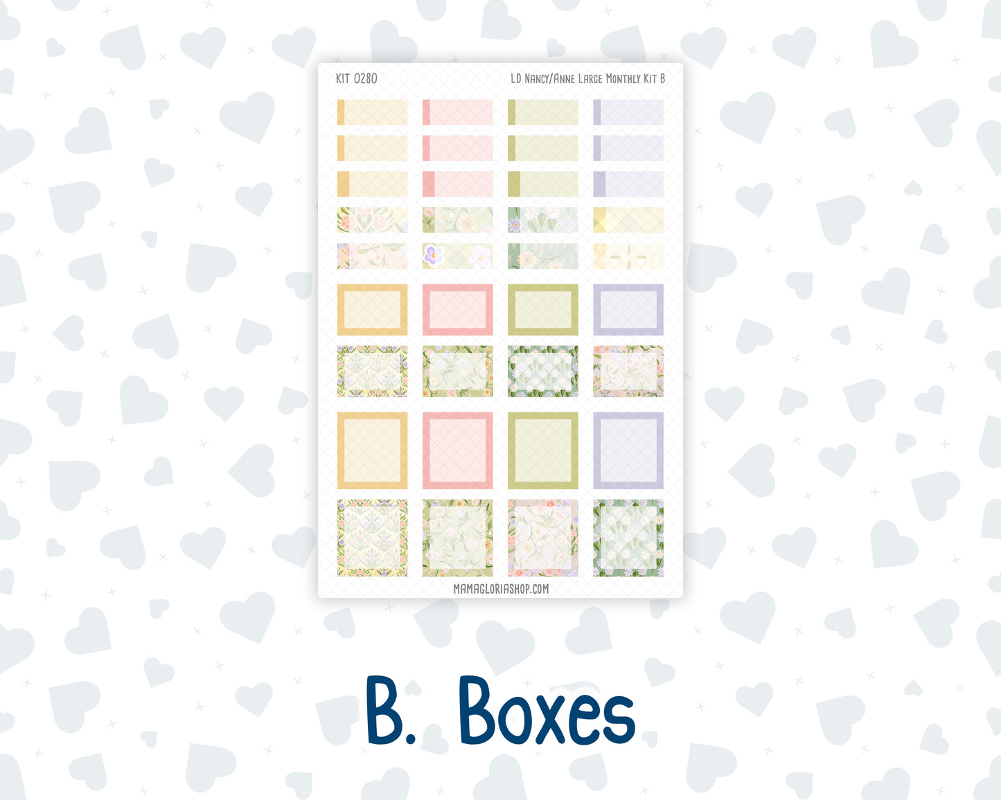Kit 0280 - Laurel Denise Nancy/Anne Large - Monthly Kit - Half Past Six In August