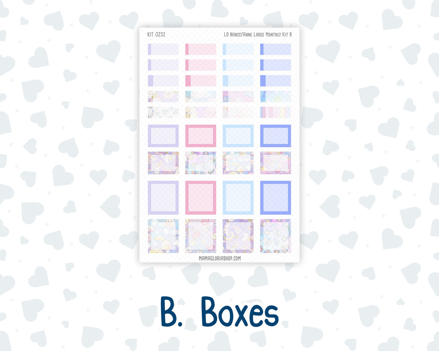 Kit 0252 - Laurel Denise Nancy/Anne Large - Monthly Kit - February - Tokyo Candy Cloud