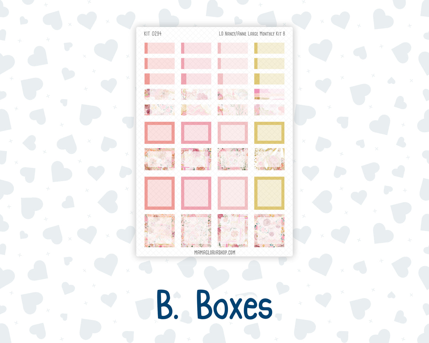 Kit 0294 - Laurel Denise Nancy/Anne Large - Monthly Kit - September - Rosy Reveria