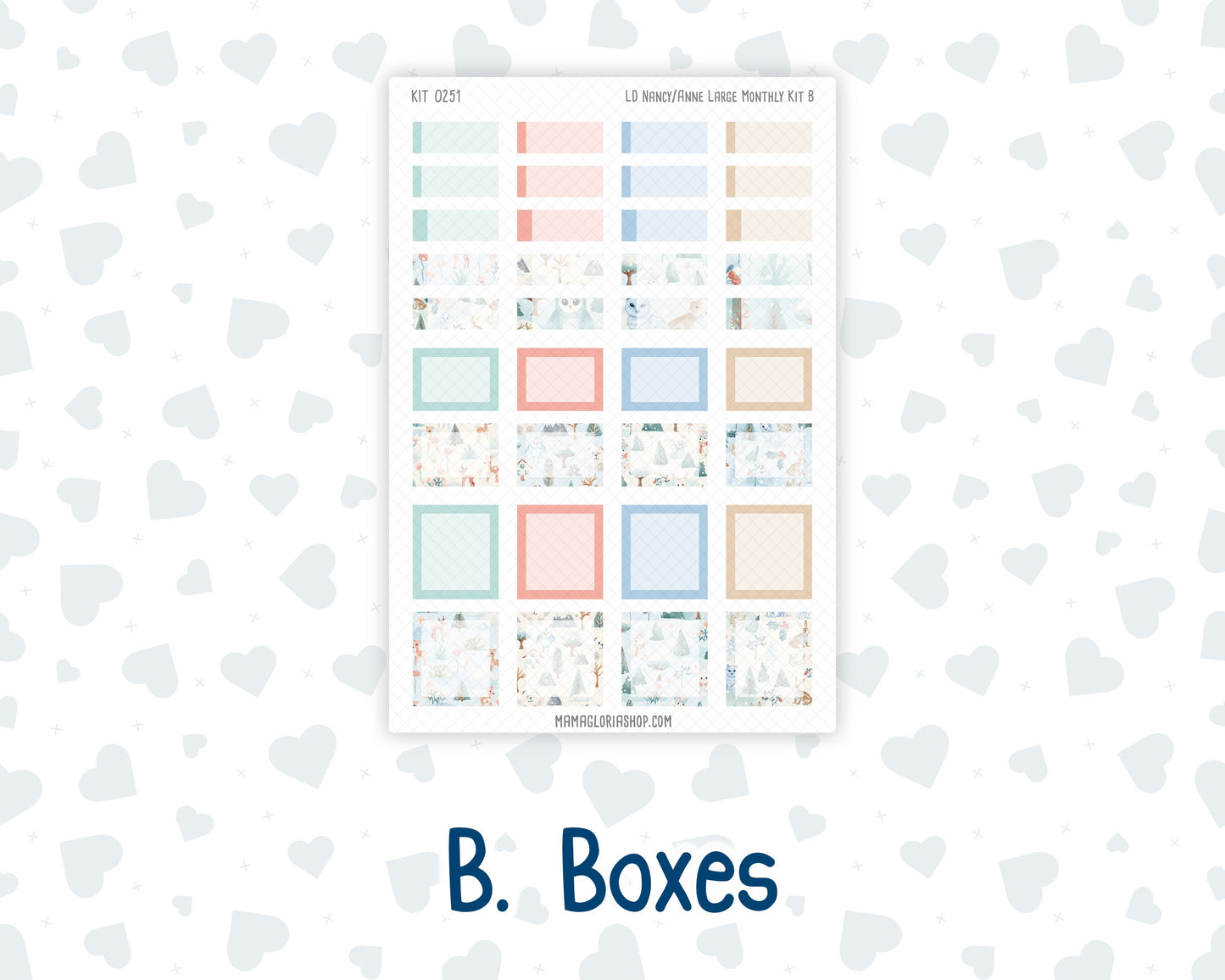 Kit 0251 - Laurel Denise Nancy/Anne Large - Monthly Kit - January - Pine & Paws