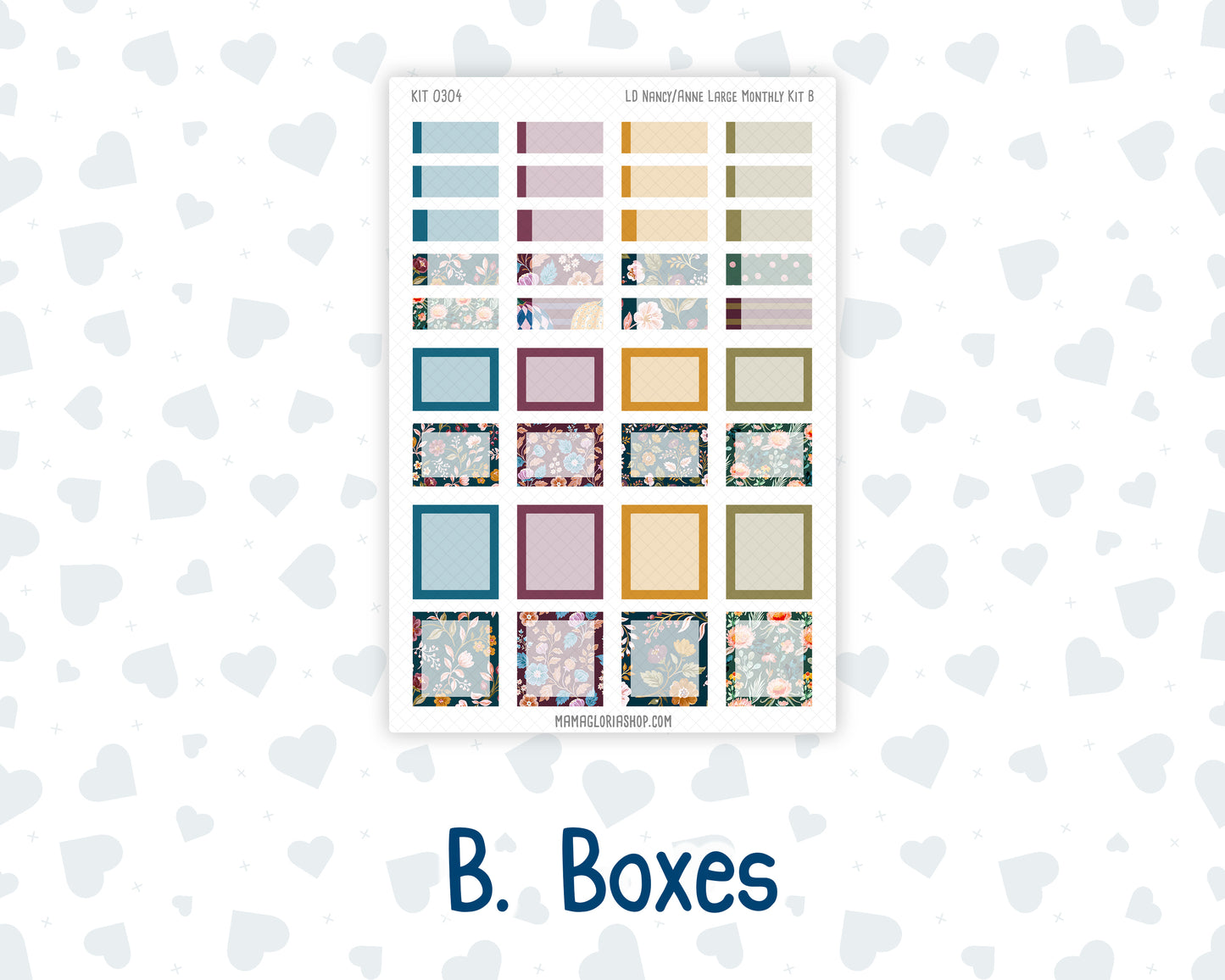 Kit 0304 - Laurel Denise Nancy/Anne Large - Monthly Kit - November - Autumn In Bloom