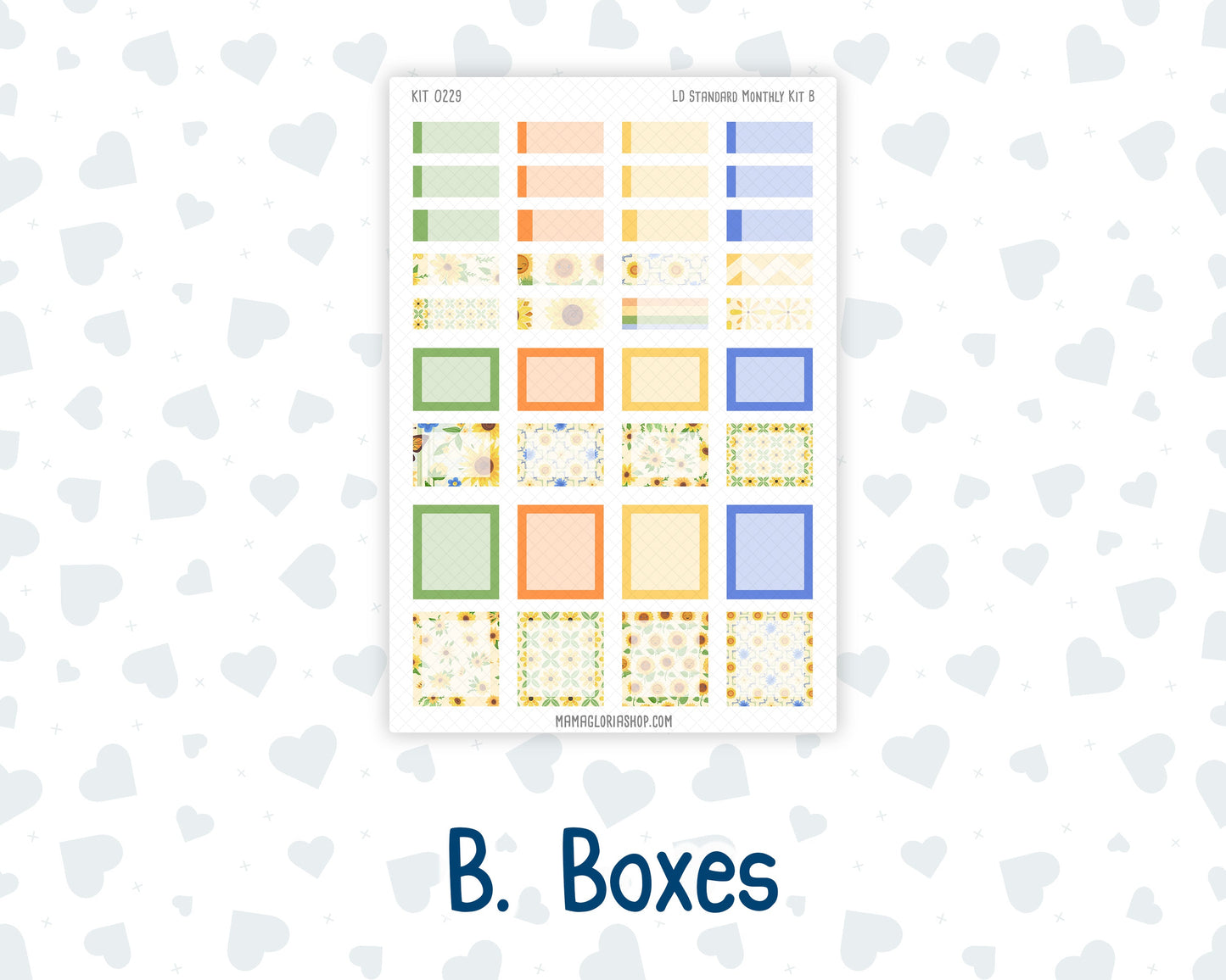 Kit 0229 - Laurel Denise Standard - Monthly Kit - August - Golden Faces
