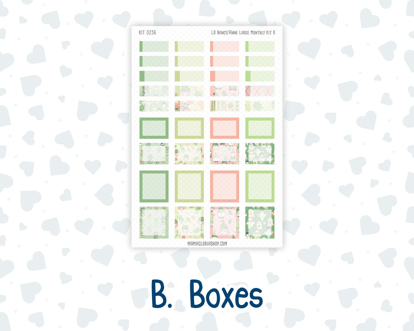 Kit 0256 - Laurel Denise Nancy/Anne Large - Monthly Kit - March - Froggy Luck