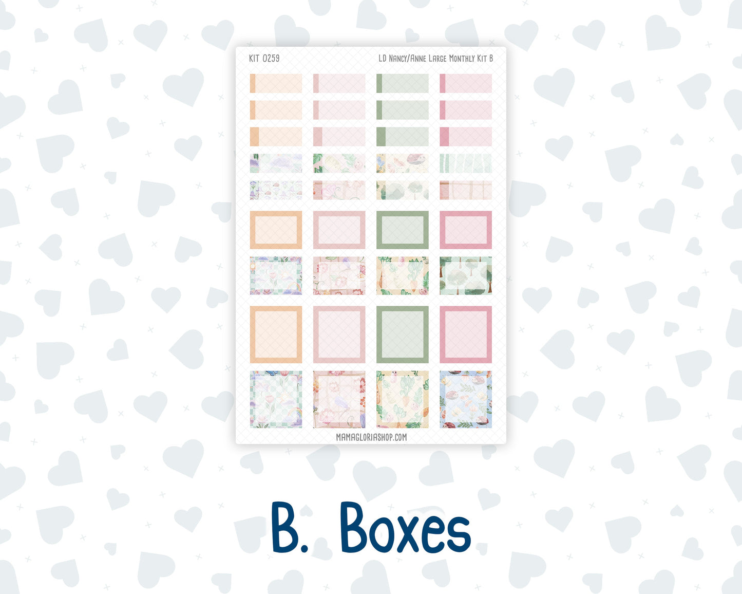 Kit 0259 - Laurel Denise Nancy/Anne Large - Monthly Kit - March - Spring Garden Chores