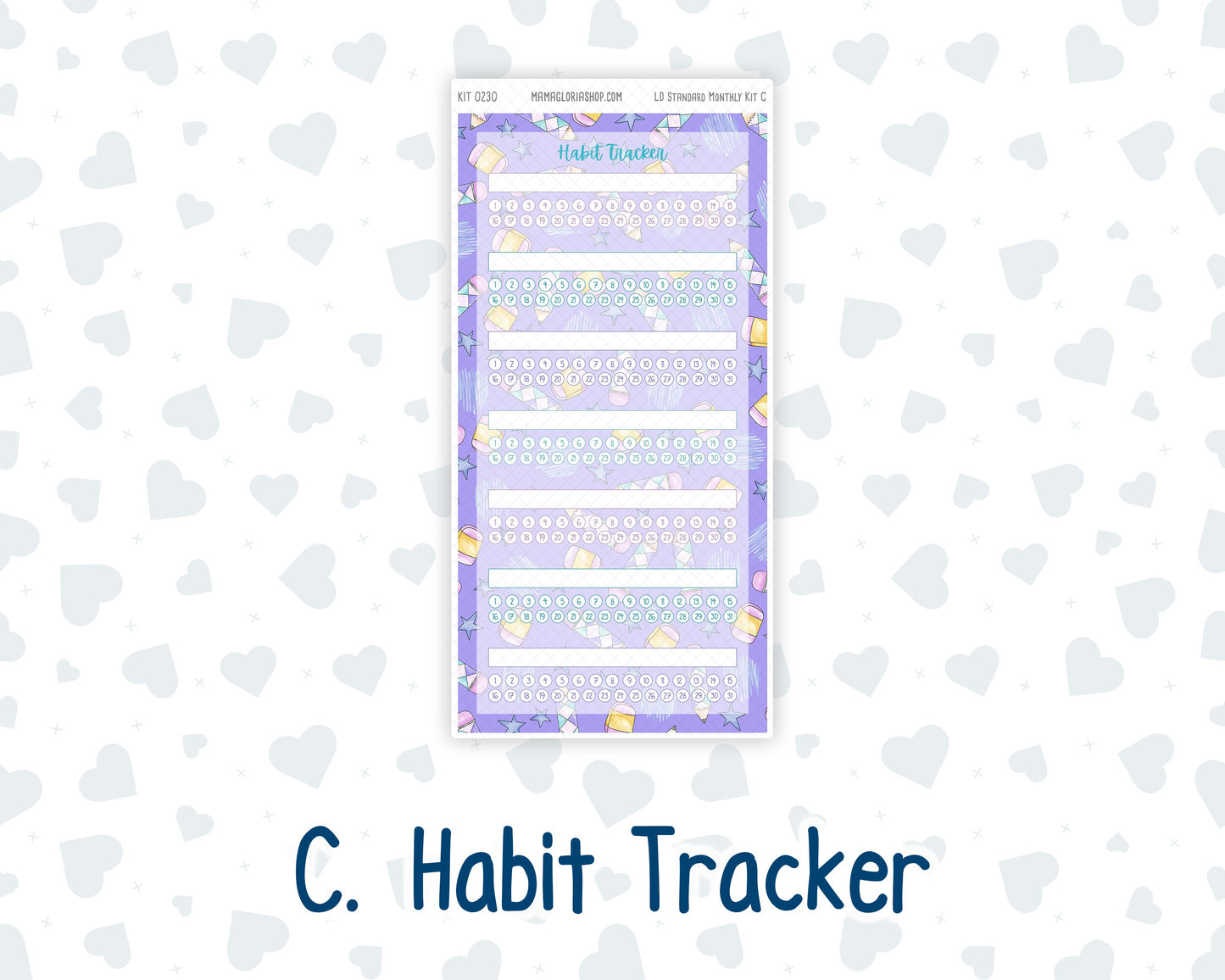 Kit 0230 - Laurel Denise Standard - Monthly Kit - August - School Daze