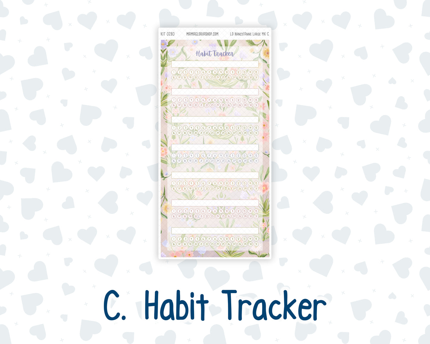 Kit 0280 - Laurel Denise Nancy/Anne Large - Monthly Kit - Half Past Six In August