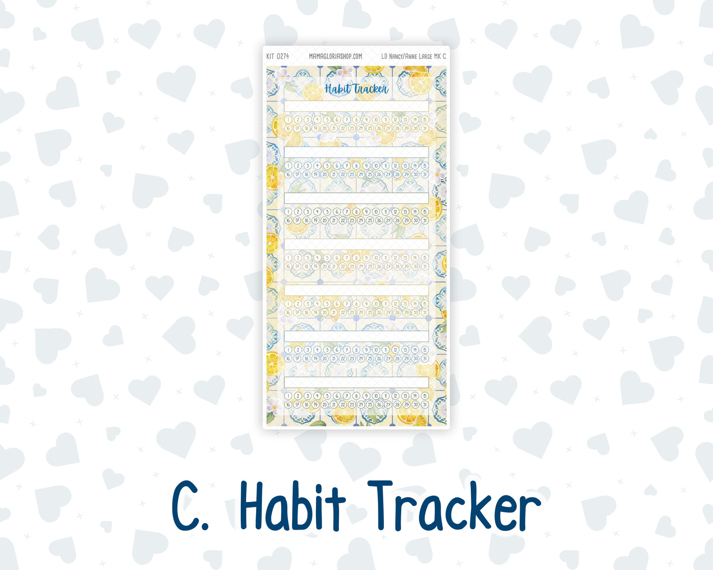Kit 0274 - Laurel Denise Nancy/Anne Large - Monthly Kit - July - Sunny Lemon Shore