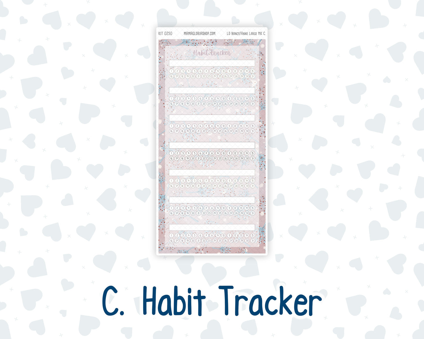 Kit 0250 - Laurel Denise Nancy/Anne Large - Monthly Kit - Quiet January