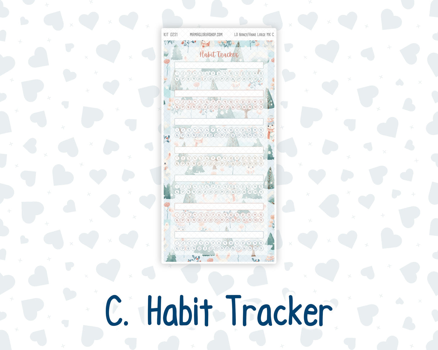 Kit 0251 - Laurel Denise Nancy/Anne Large - Monthly Kit - January - Pine & Paws