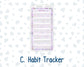 Kit 0263 - Laurel Denise Nancy/Anne Large - Monthly Kit - April - Lavender Drift