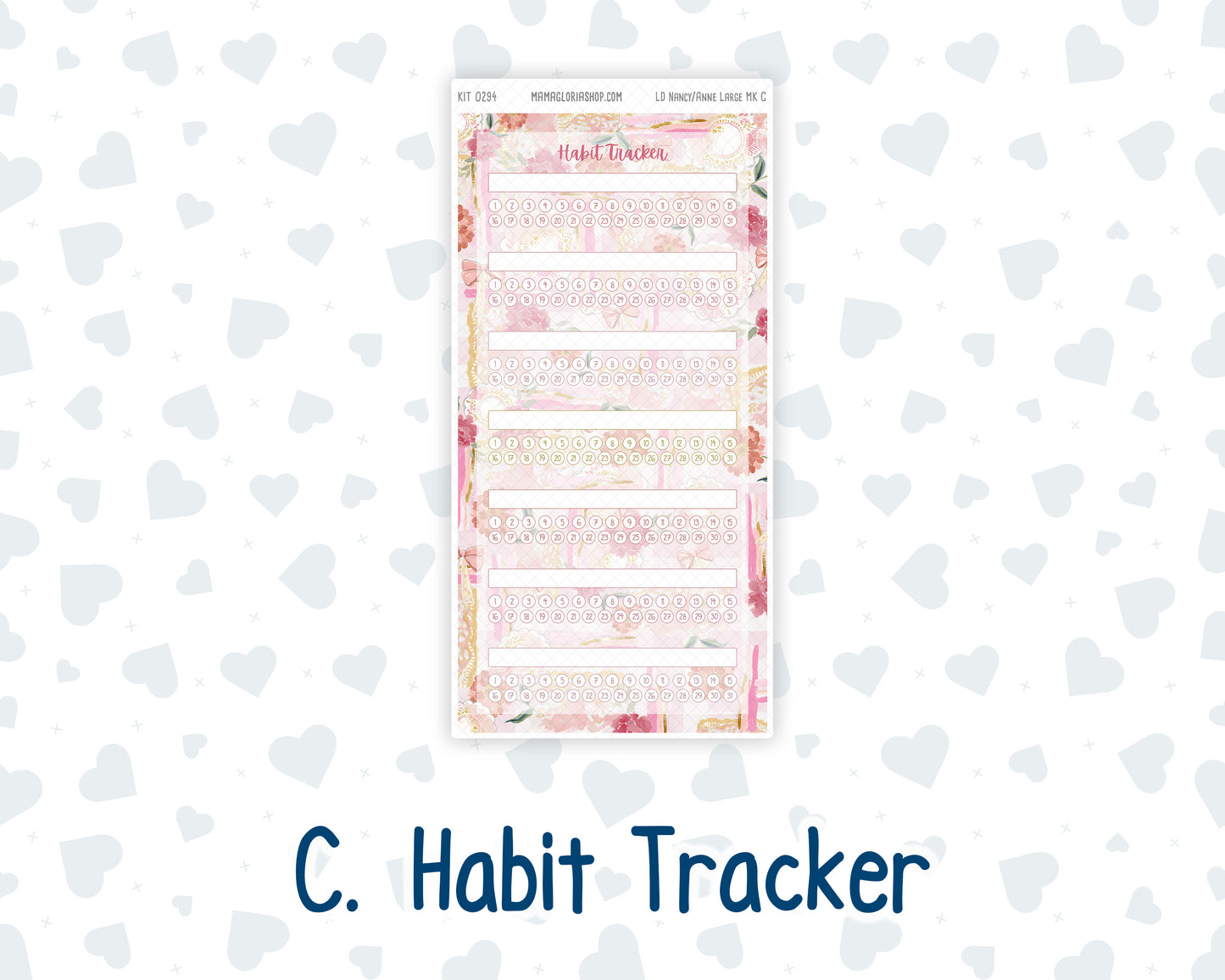 Kit 0294 - Laurel Denise Nancy/Anne Large - Monthly Kit - September - Rosy Reveria