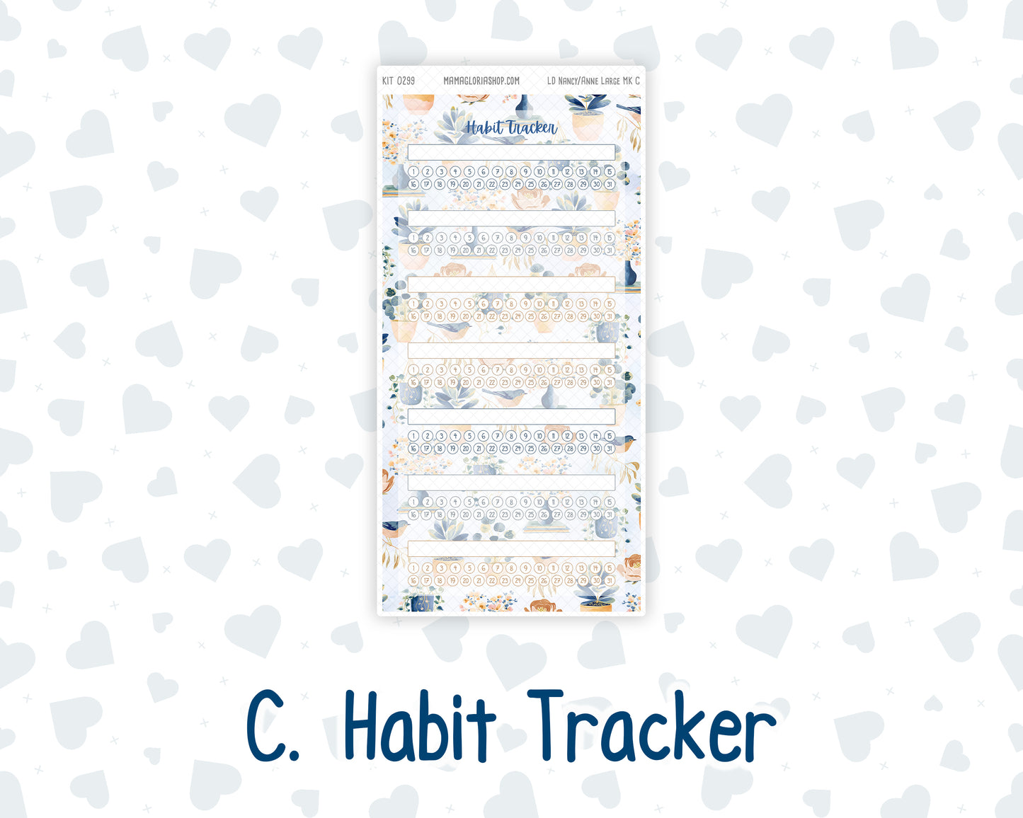 Kit 0299 - Laurel Denise Nancy/Anne Large - Monthly Kit - October - Book Nook