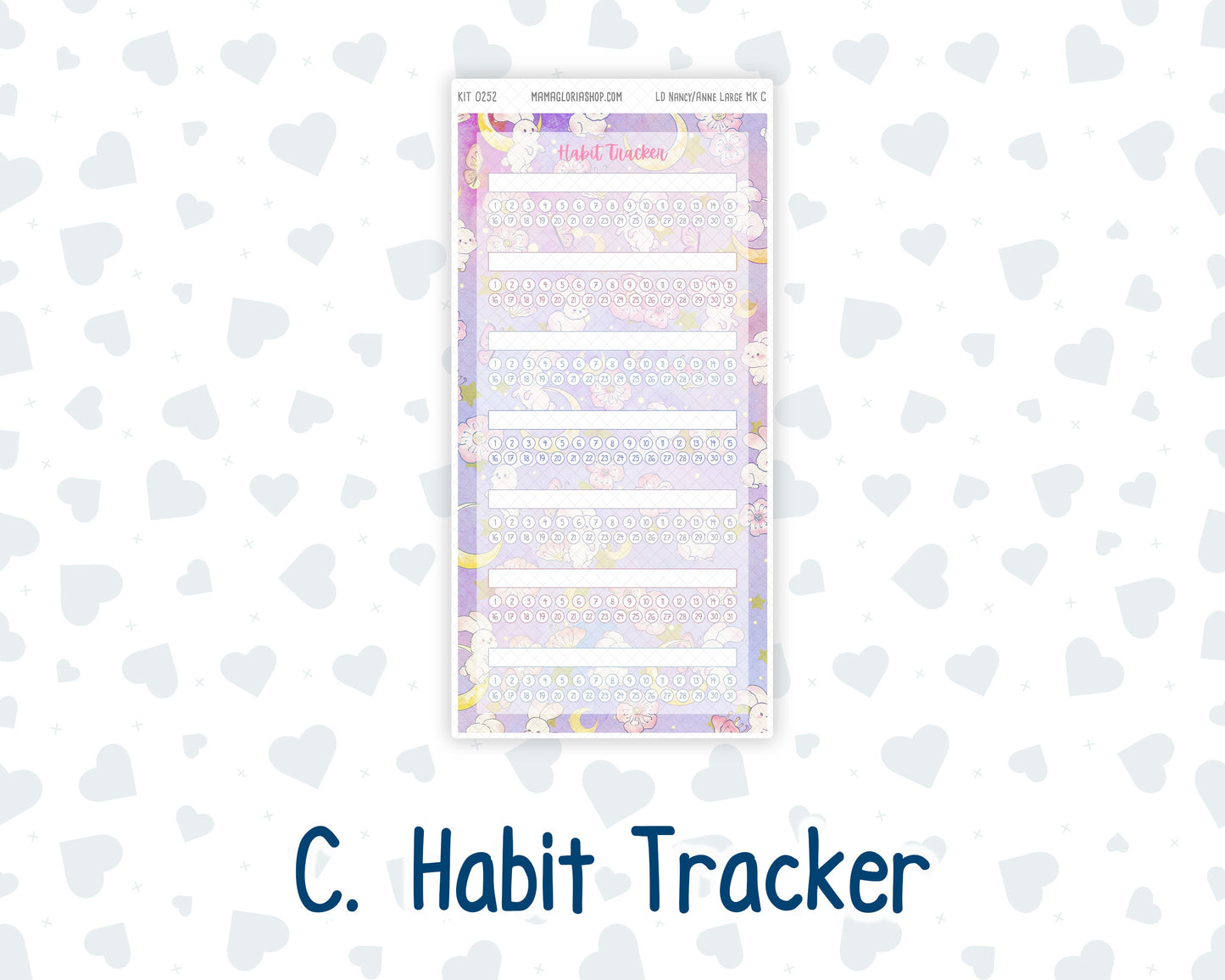 Kit 0252 - Laurel Denise Nancy/Anne Large - Monthly Kit - February - Tokyo Candy Cloud