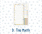 Kit 0265 - Laurel Denise Nancy/Anne Large - Monthly Kit - May - Honeybee Sky