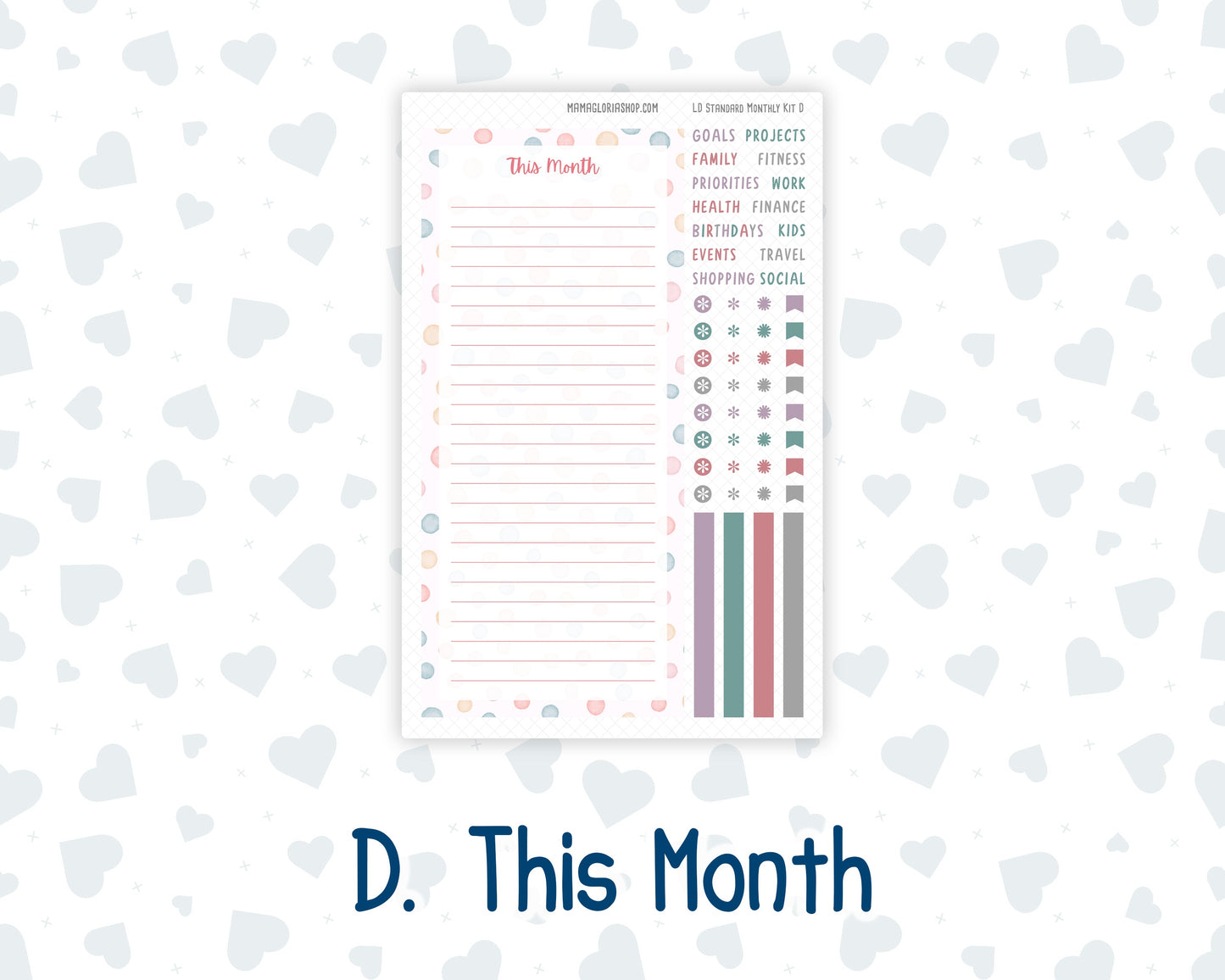 Kit 0225 - Laurel Denise Standard - Monthly Kit - July - Carnival Joy