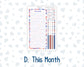 Kit 0273 - Laurel Denise Nancy/Anne Large - Monthly Kit - July - Americana In Bloom