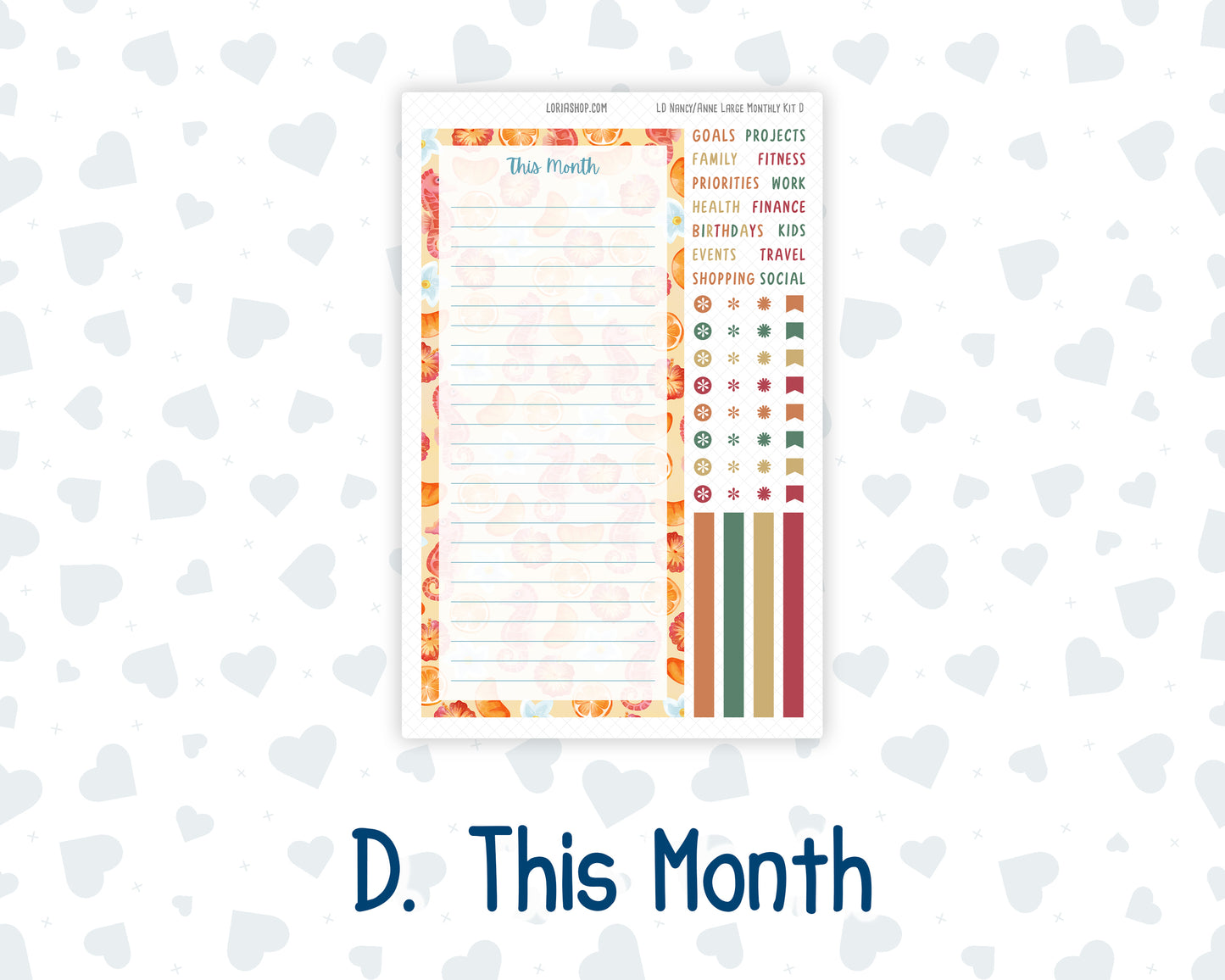 Kit 0271 - Laurel Denise Nancy/Anne Large - Monthly Kit - June - Strawberry Shore