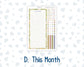 Kit 0280 - Laurel Denise Nancy/Anne Large - Monthly Kit - Half Past Six In August