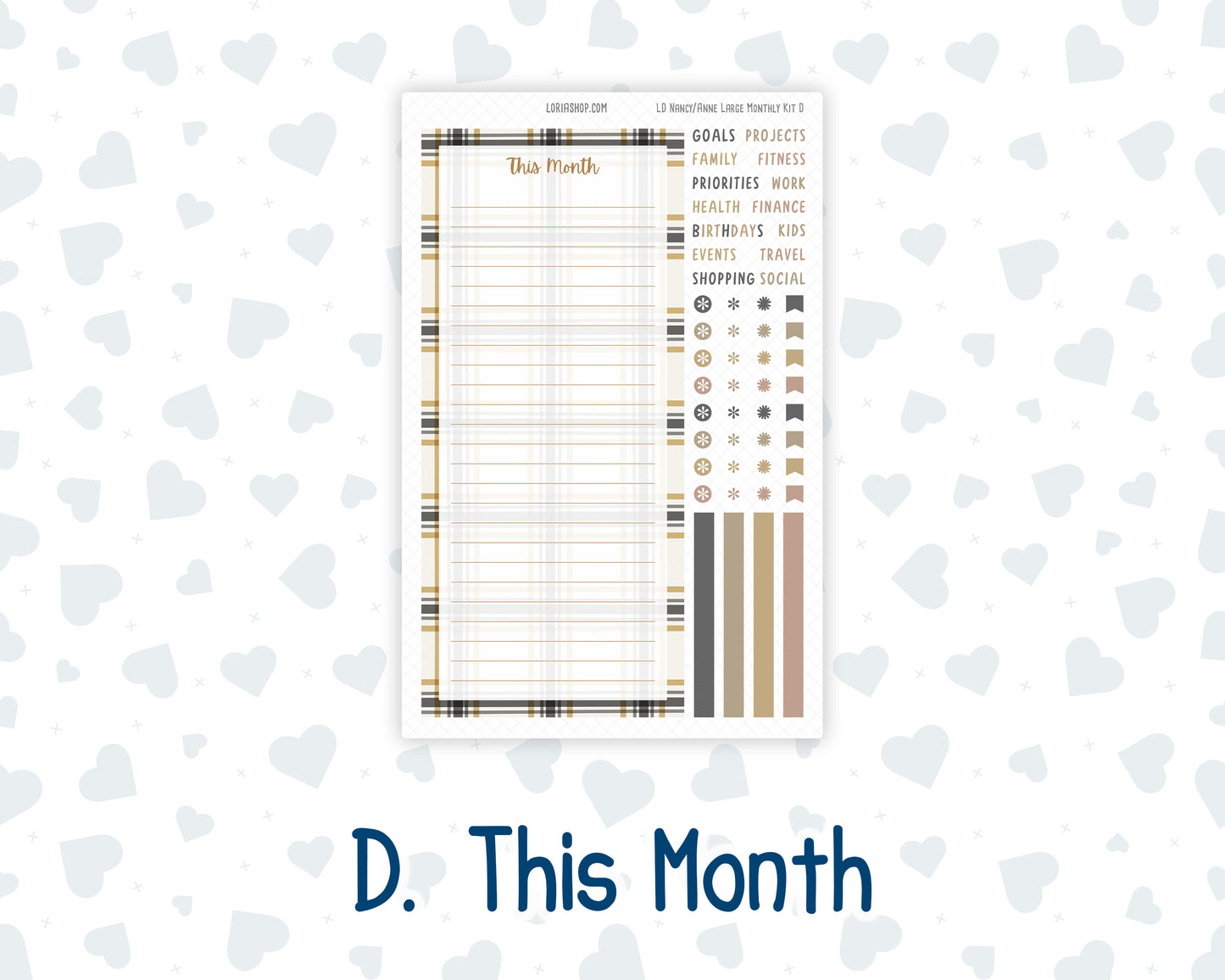 Kit 0272 - Laurel Denise Nancy/Anne Large - Monthly Kit - May - Graduation